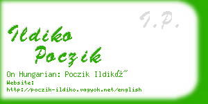 ildiko poczik business card